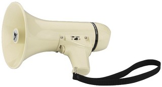 Megafone, Megafon im Kunststoffgehuse, kleine Bauform, TM-6