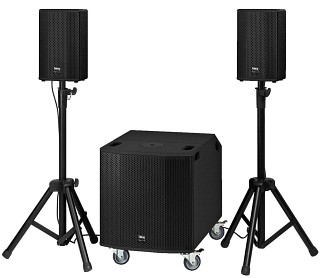 PA-Systeme: Kompakt-PA, Professionelle Aktiv-Kompakt-PA-Anlage, 1200 WMAX, 600 WRMS, PROTON-15MK2